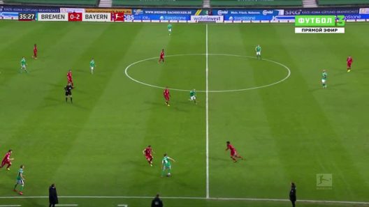 اهداف مباراة بايرن ميونخ وفيردر بريمن وفوز مريح للبافاري بثلاثية في البوندسليجا