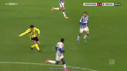 اهداف مباراة بوروسيا دورتموند وهيرتا برلين وإنتصار منعش لأصحاب الأرض في الدوري الألماني