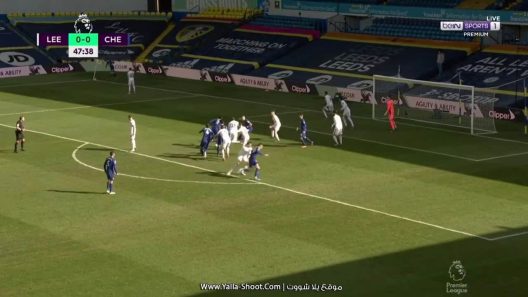 ملخص مباراة تشيلسي وليدز يونايتد ونهاية اللقاء بالتعادل السلبي في الدوري الإنجليزي