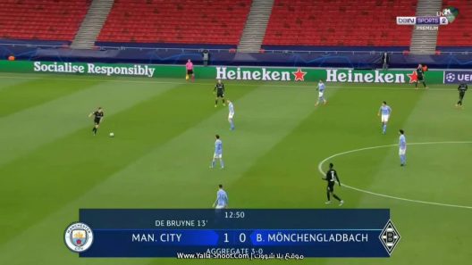 اهداف مباراة مانشستر سيتي وبوروسيا مونشنغلادباخ وفوز جديد للسيتيزن في دوري أبطال أوروبا