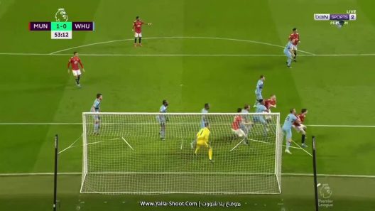 اهداف مباراة مانشستر يونايتد ووست هام يونايتد وفوز بشق الأنفس للشياطين الحمر في الدوري الإنجليزي