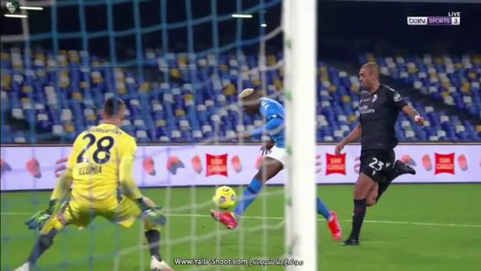 اهداف مباراة نابولي وبولونيا وفوز كاسح بثلاثية لأصحاب الأرض