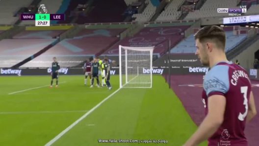 اهداف مباراة وست هام وليدز يونايتد مع إنتصار مهم بثنائية لأصحاب الأرض