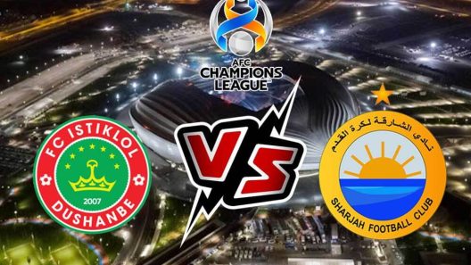 مشاهدة مباراة الشارقة واستقلول دوشنبه بث مباشر اليوم 27-4-2022 مواجهة الملك الشرجاوي على استاد الملك فهد الدولي