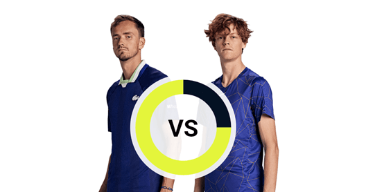 مشاهدة مباراة دانييل ميدفيديف ويانيك سينر بث مباشر اليوم 18-11-2023 نصف نهائي بطولة الجولة الختامية