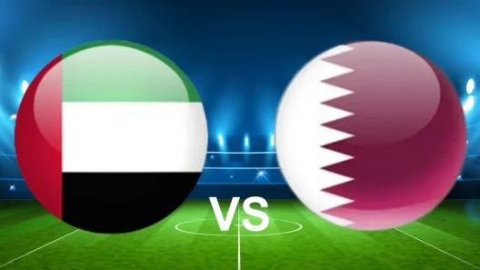 مشاهدة مباراة الإمارات وقطر بث مباشر اليوم السبت 21-12-2024 قمة استاد جابر المبارك بين الأبيض والعنابي في خليجي 26