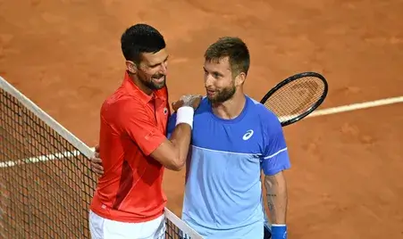 مشاهدة مباراة نوفاك دجوكوفيتش وكورنتين موتيه بث مباشر اليوم 29-5-2025 بطولة فرنسا المفتوحة رولان غاروس