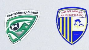 مشاهدة مباراة خورفكان والظفرة بث مباشر اليوم 2-1-2026 قمة استاد صقر بن محمد القاسمي