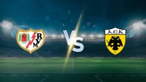 مشاهدة مباراة رايو فاليكانو وآيك أثينا بث مباشر اليوم 9-4-2026 قمة كامبو دي فوتبول دي فاييكاس