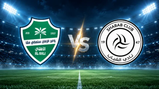 مشاهدة مباراة الأهلي والشباب بث مباشر اليوم 30-10-2026 قمة ملعب إس إتش جي أرينا بين الراقي والليوث