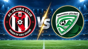 مشاهدة مباراة الجزيرة وخورفكان بث مباشر اليوم 2-10-2026 قمة استاد صقر بن محمد القاسمي