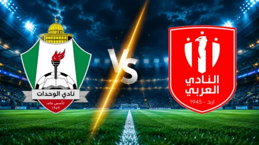 مشاهدة مباراة الوحدات والعربي بث مباشر اليوم 30-10-2026 قمة استاد عمّان الدولي بين المارد الأخضر والعرباوية
