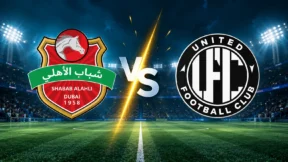 مشاهدة مباراة شباب الأهلي ويونايتد دبي بث مباشر اليوم 8-10-2026 قمة استاد راشد