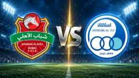 مشاهدة مباراة شباب الأهلي والإستقلال بث مباشر اليوم 27-10-2026 قمة استاد راشد بين فرسان دبي والتاج
